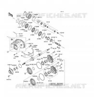 ARBRE DE TRANSMISSION(ARRI&Egrave;RE) pour Kawasaki KVF360 4X4 2005