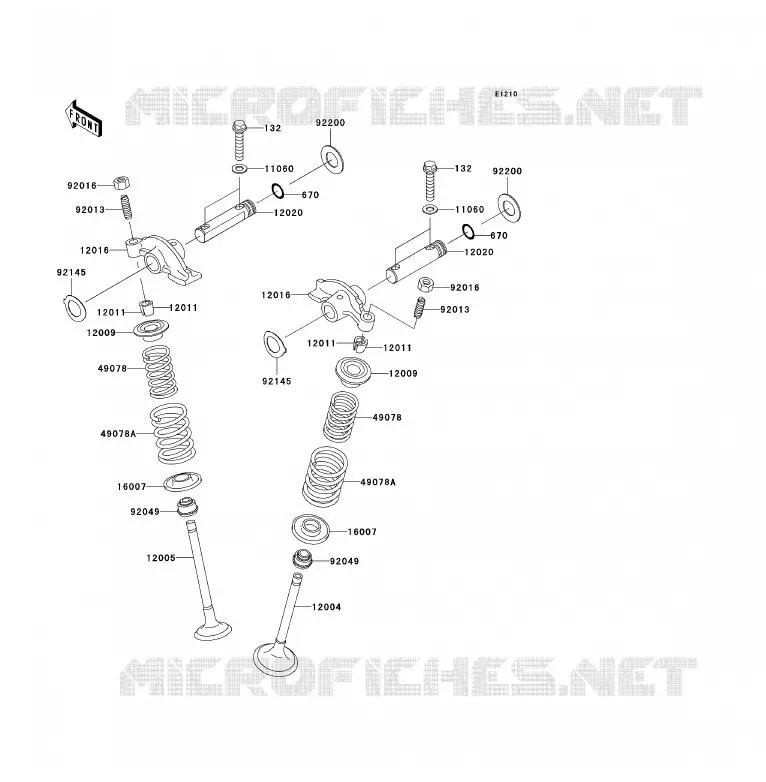SOUPAPE Kawasaki QUAD 360 2005 KVF360 4X4  KVF360-A3
