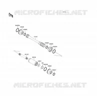 ARBRE DE TRANSMISSION(H&Eacute;LICE) pour Kawasaki KVF360 4X4 2006