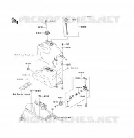 RESERVOIR CARBURANT pour Kawasaki KVF360 4X4 2008