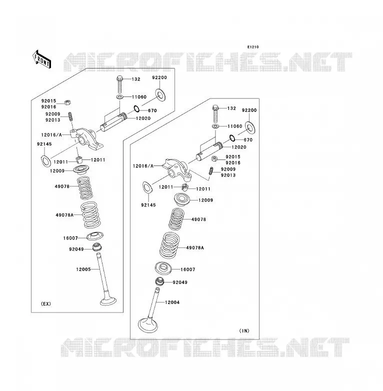 SOUPAPE Kawasaki QUAD 360 2008 KVF360 4X4  KVF360A8F