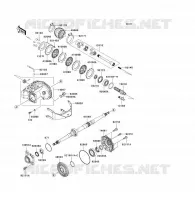 ARBRE DE TRANSMISSION(ARRI&Egrave;RE) pour Kawasaki KVF360 4X4 2008