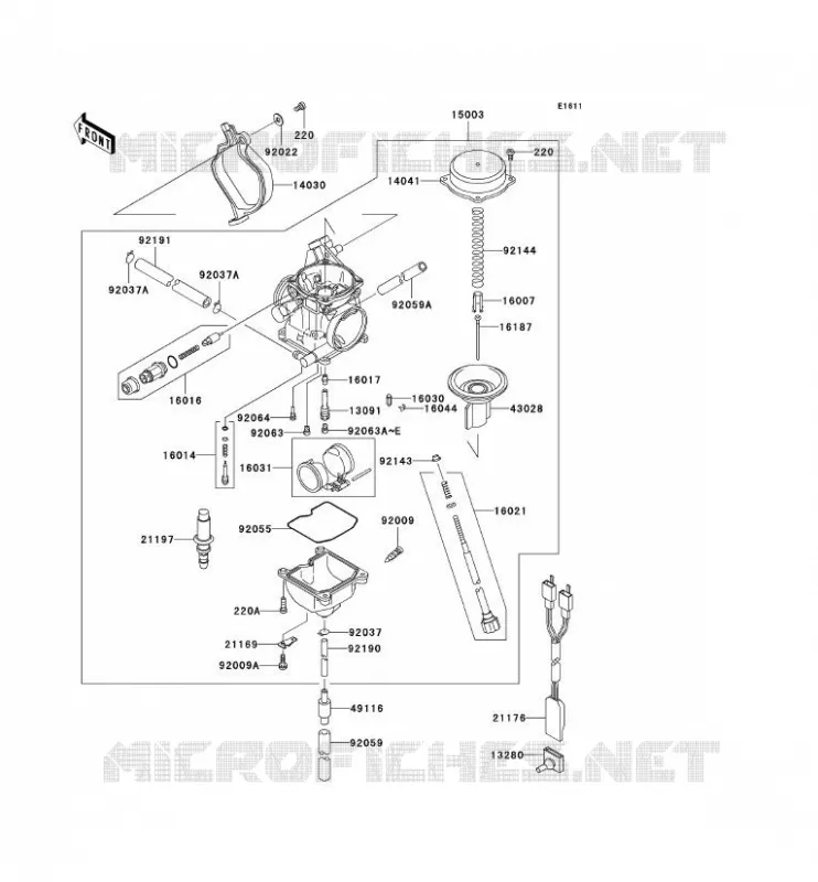 CARBURATEUR Kawasaki QUAD 360 2010 KVF360 4X4  KVF360AAF