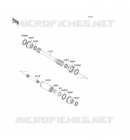 ARBRE DE TRANSMISSION(H&Eacute;LICE) pour Kawasaki KVF360 4X4 2010