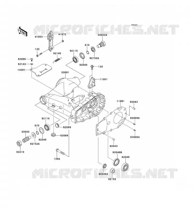 BRAS OSCILLANT Kawasaki QUAD 360 2011 KVF360 4X4  KVF360ABF