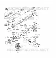 ARBRE DE TRANSMISSION AVANT pour Kawasaki KVF360 4X4 2013