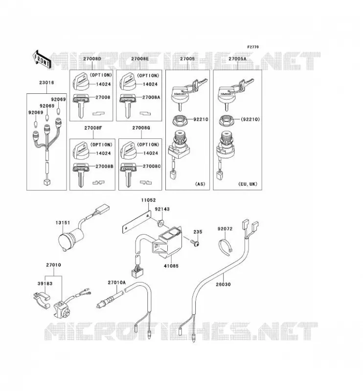 CONTACTEUR Kawasaki QUAD 360 2013 KVF360 4X4  KVF360ADF