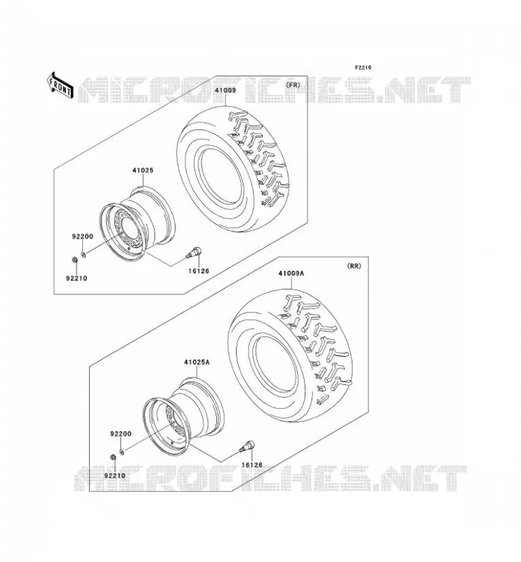 PNEUS Kawasaki QUAD 360 2013 KVF360 4X4  KVF360ADF