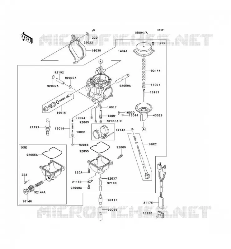CARBURATEUR Kawasaki QUAD 360 2013 KVF360 4X4  KVF360ADF