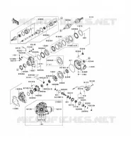 ARBRE DE TRANSMISSION AVANT pour Kawasaki KVF360 4X4 2013