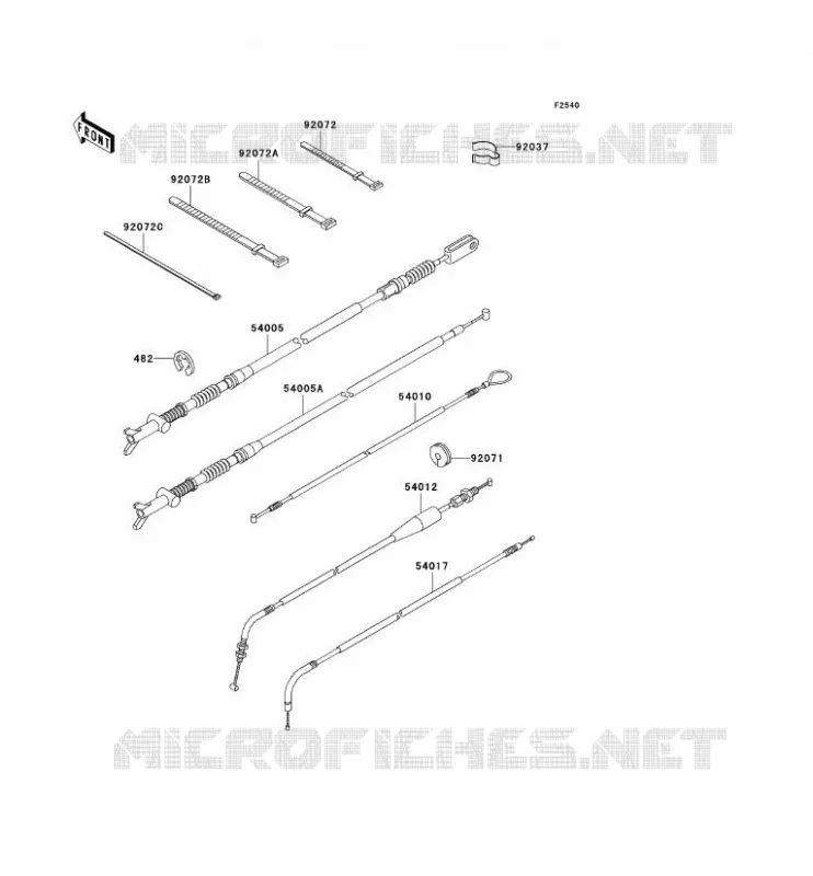 CABLES Kawasaki QUAD 360 2003 KVF360  KVF360-B1