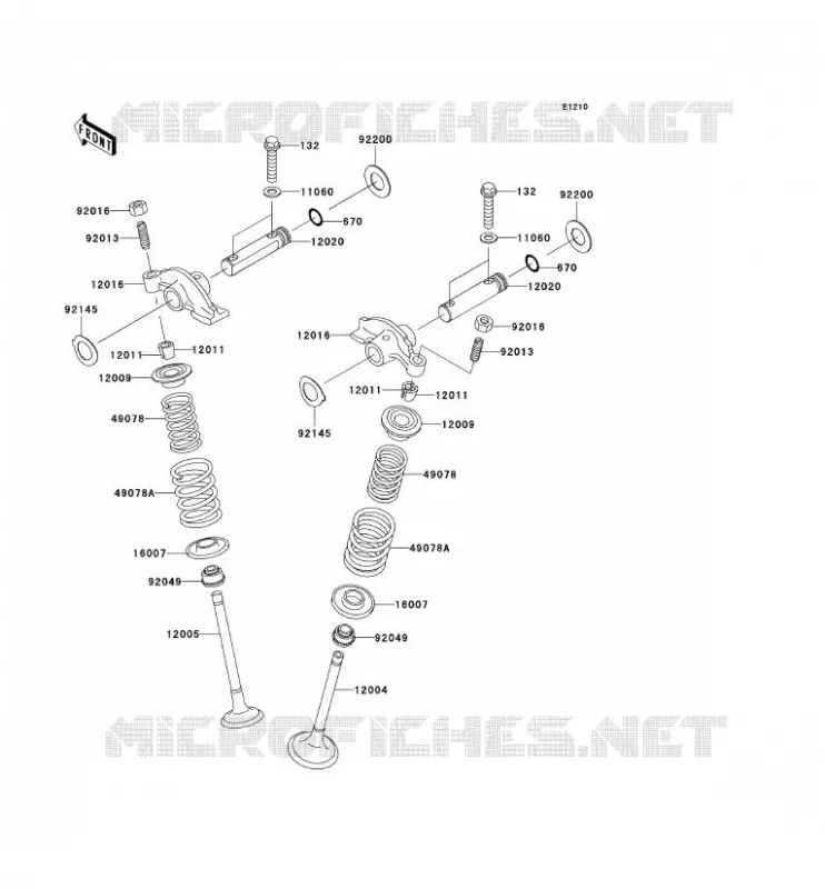 SOUPAPE Kawasaki QUAD 360 2003 KVF360  KVF360-B1
