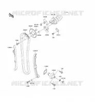 ARBRE A CAME/TENDEUR pour Kawasaki KVF360 2005