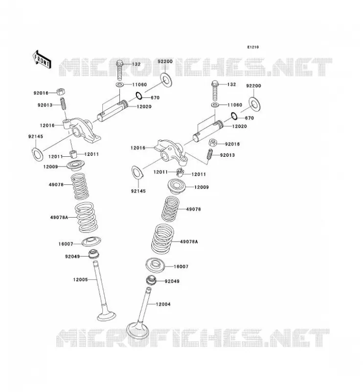 SOUPAPE Kawasaki QUAD 360 2005 KVF360  KVF360-B3