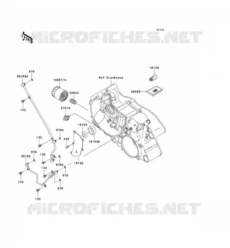 POMPE A HUILE Kawasaki QUAD 360 2006 KVF360  KVF360B6F