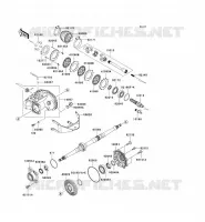 ARBRE DE TRANSMISSION(ARRI&Egrave;RE) pour Kawasaki KVF360 2007