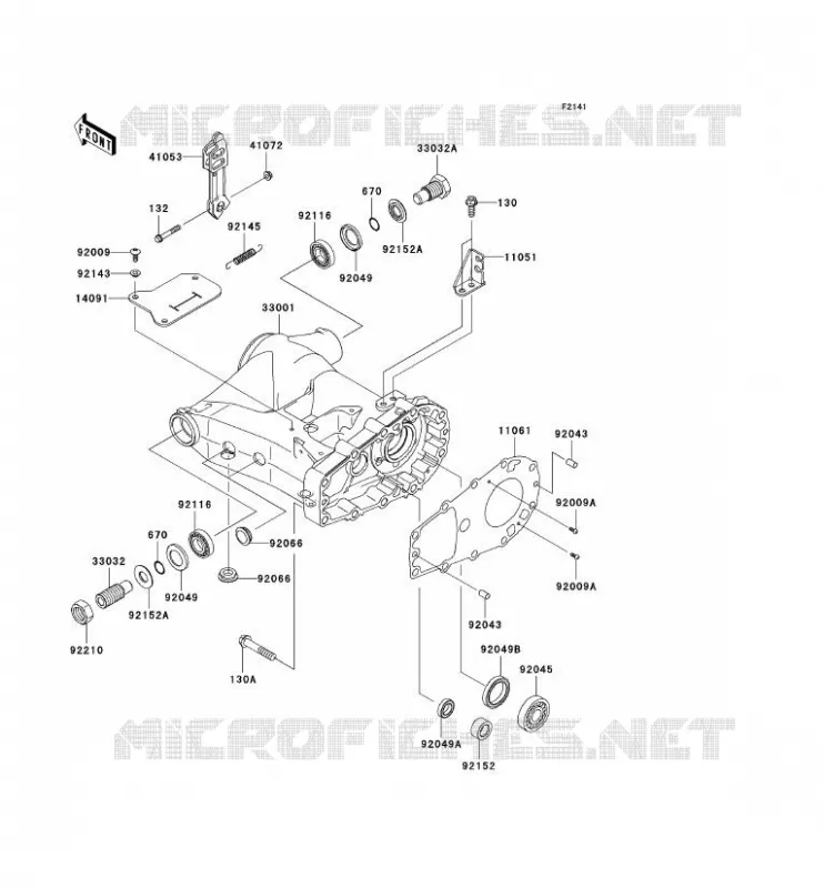 BRAS OSCILLANT Kawasaki QUAD 360 2007 KVF360  KVF360B7F