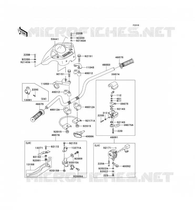 GUIDON Kawasaki QUAD 360 2008 KVF360  KVF360B8F