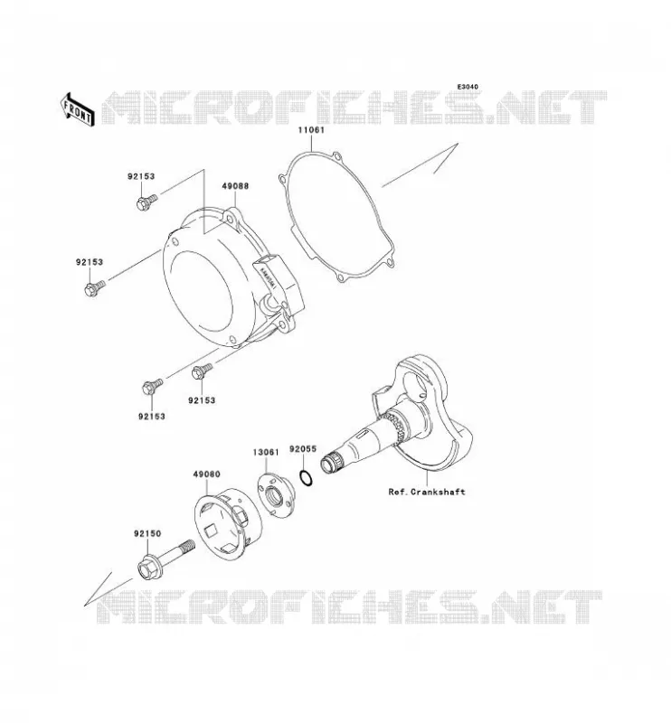 LANCEUR Kawasaki QUAD 360 2008 KVF360  KVF360B8F