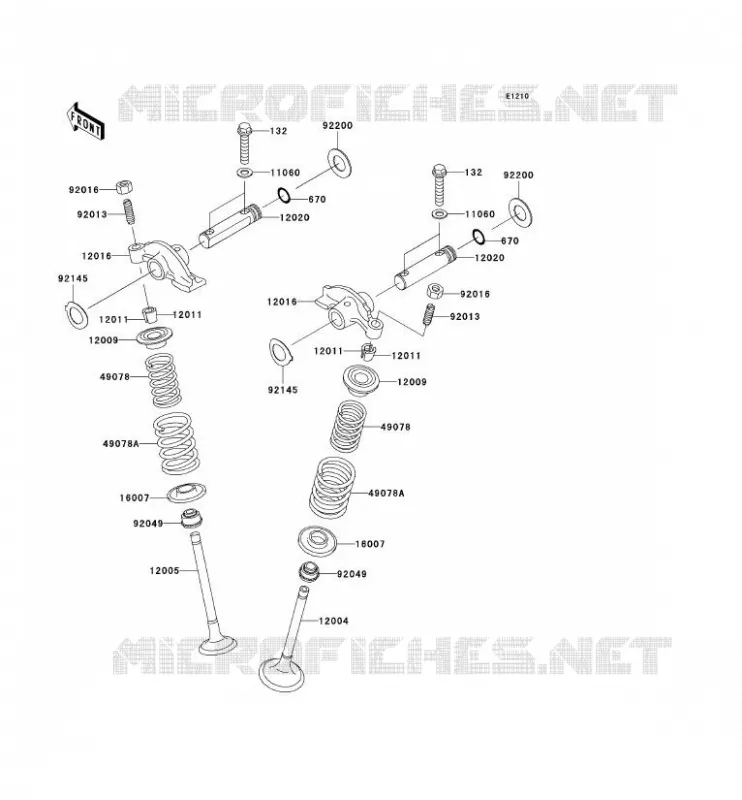 SOUPAPE Kawasaki QUAD 360 2004 KVF360 4X4  KVF360-C2