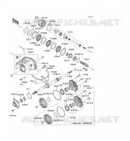 ARBRE DE TRANSMISSION(ARRI&Egrave;RE) pour Kawasaki KVF360 4X4 2005