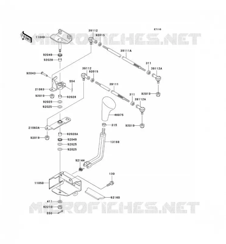 CONTROLE Kawasaki QUAD 400 1997 KVF400 4X4  KVF400-A1