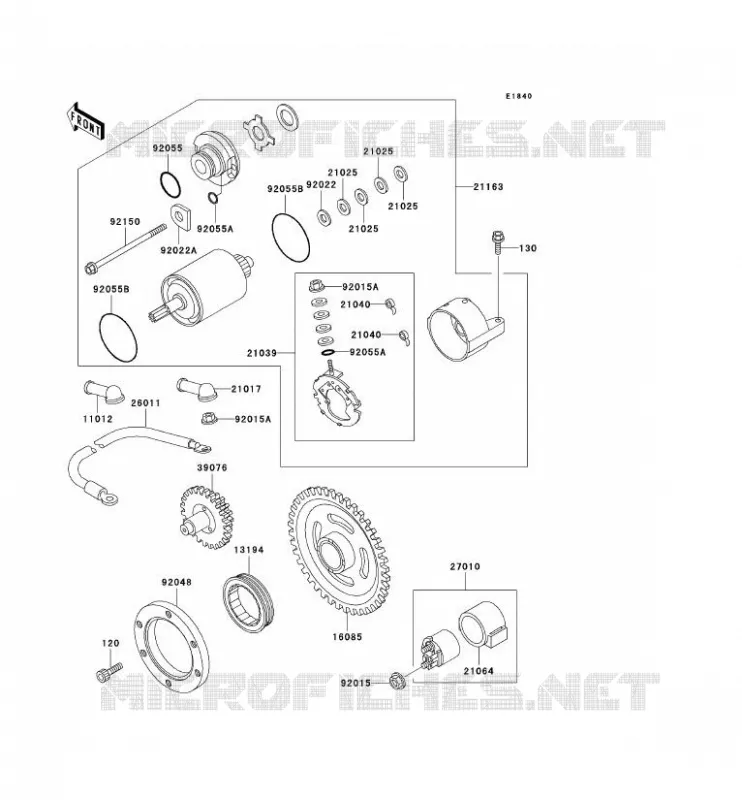D&Eacute;MARREUR Kawasaki QUAD 400 2000 KVF400 4X4  KVF400-C2