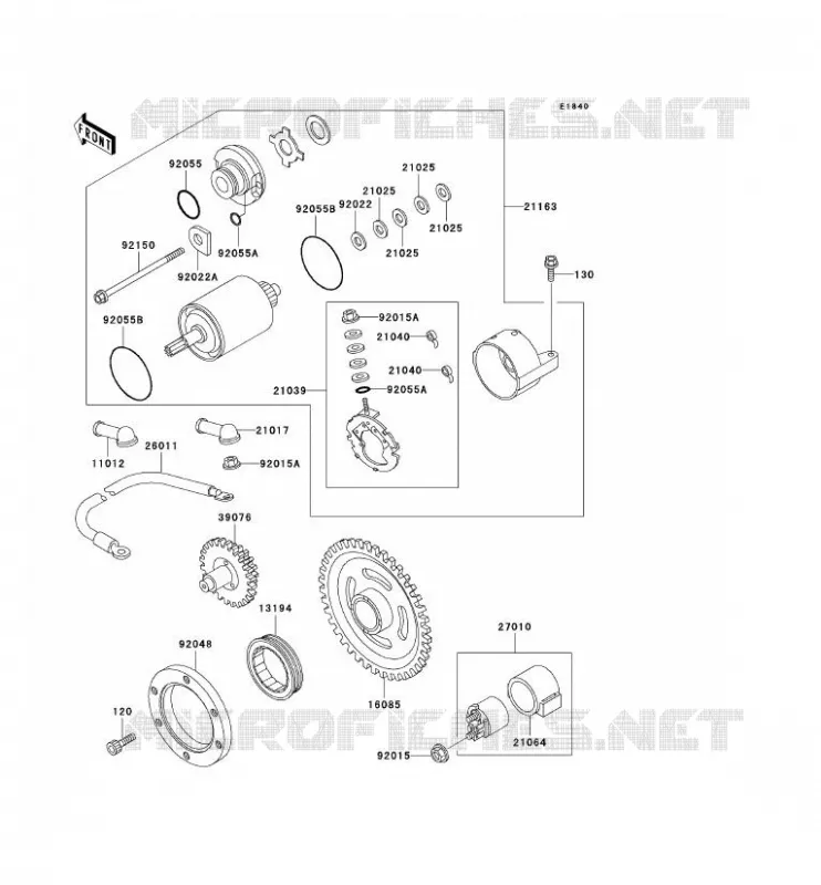 D&Eacute;MARREUR Kawasaki QUAD 400 2000 KVF400 4X4  KVF400-C2