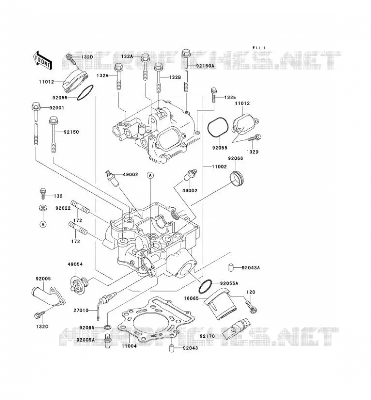 CULASSE Kawasaki QUAD 400 2001 KVF400 4X4  KVF400-C3