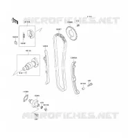 ARBRE A CAME/TENDEUR pour Kawasaki KVF400 4X4 2001