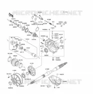ARBRE DE TRANSMISSION(ARRI&Egrave;RE) pour Kawasaki KVF400 4X4 2001