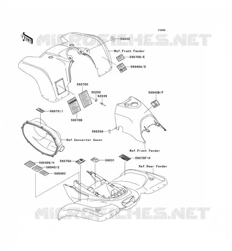 LABEL Kawasaki QUAD 400 2002 KVF400 4X4  KVF400-C4