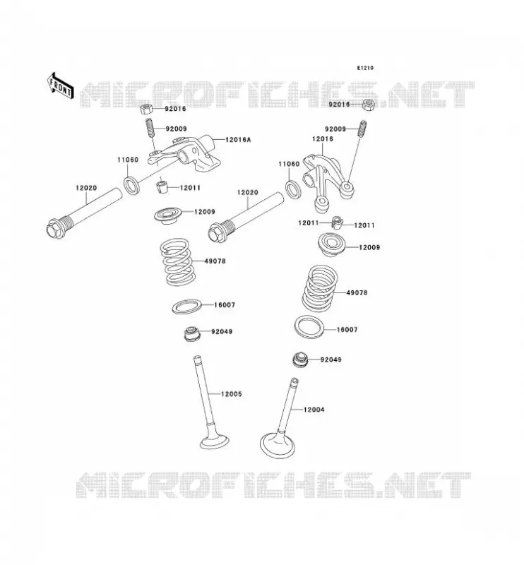 SOUPAPE Kawasaki QUAD 400 1999 KVF400  KVF400-D1