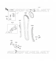 ARBRE A CAME/TENDEUR pour Kawasaki KVF400 1999