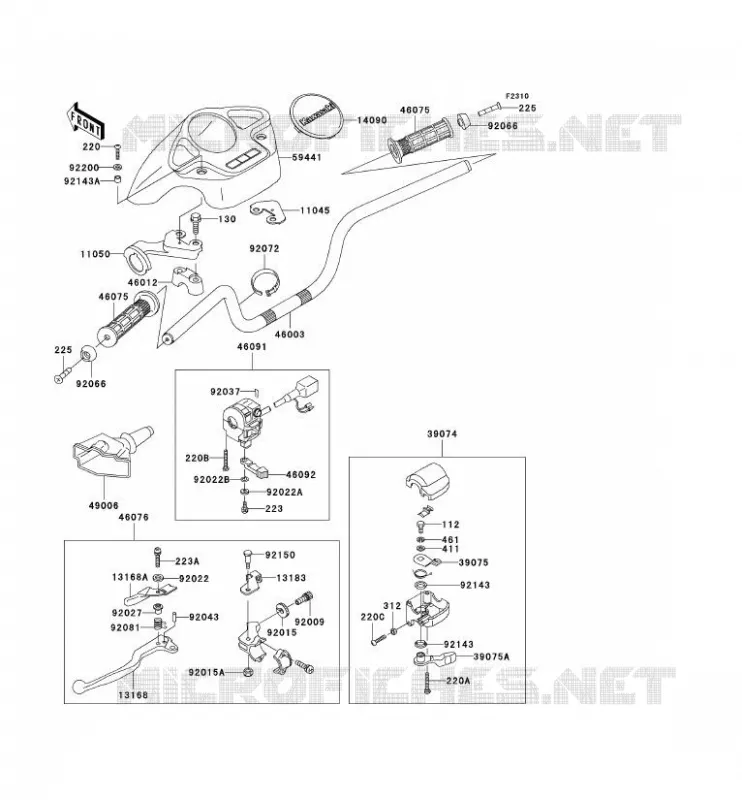GUIDON Kawasaki QUAD 400 1999 KVF400  KVF400-D1
