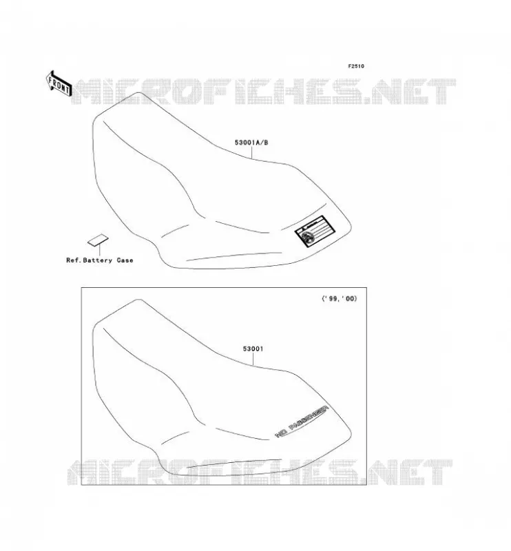 SELLE Kawasaki QUAD 400 1999 KVF400  KVF400-D1