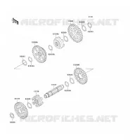 FOURCHETTE/BARRILLET DE SELECTION pour Kawasaki KVF400 2000