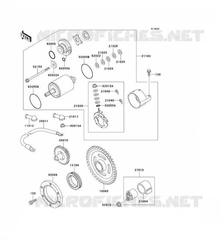 D&Eacute;MARREUR Kawasaki QUAD 400 2000 KVF400  KVF400-D2