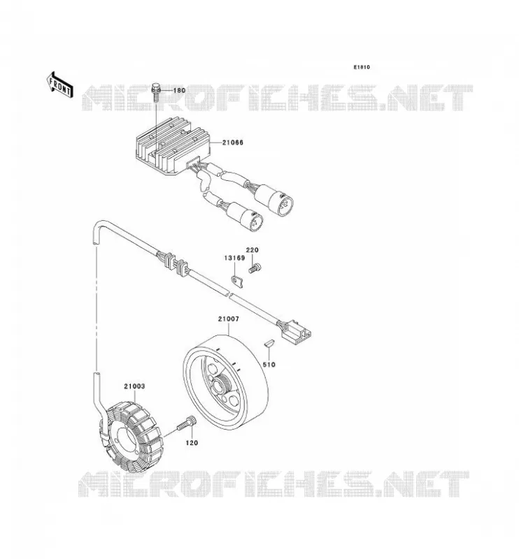 G&Eacute;N&Eacute;RATEUR Kawasaki QUAD 400 2000 KVF400  KVF400-D2