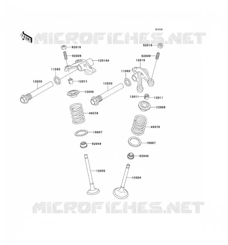 SOUPAPE Kawasaki QUAD 400 2000 KVF400  KVF400-D2