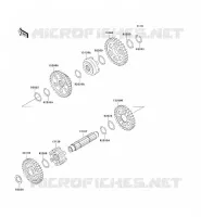 FOURCHETTE/BARRILLET DE SELECTION pour Kawasaki KVF400 2000