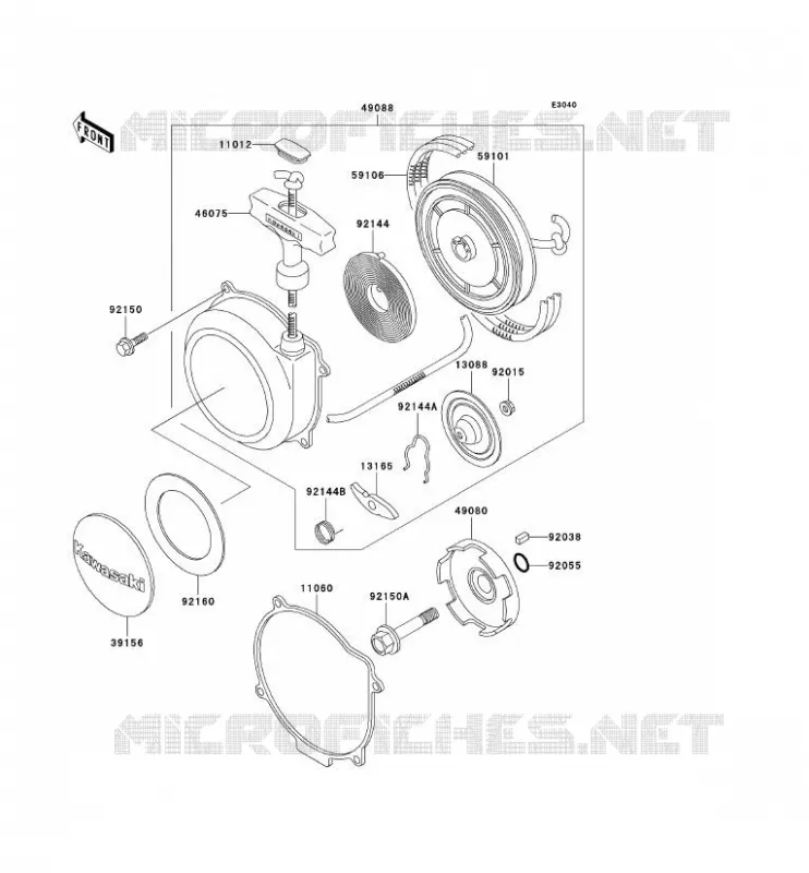 LANCEUR Kawasaki QUAD 400 2000 KVF400  KVF400-D2