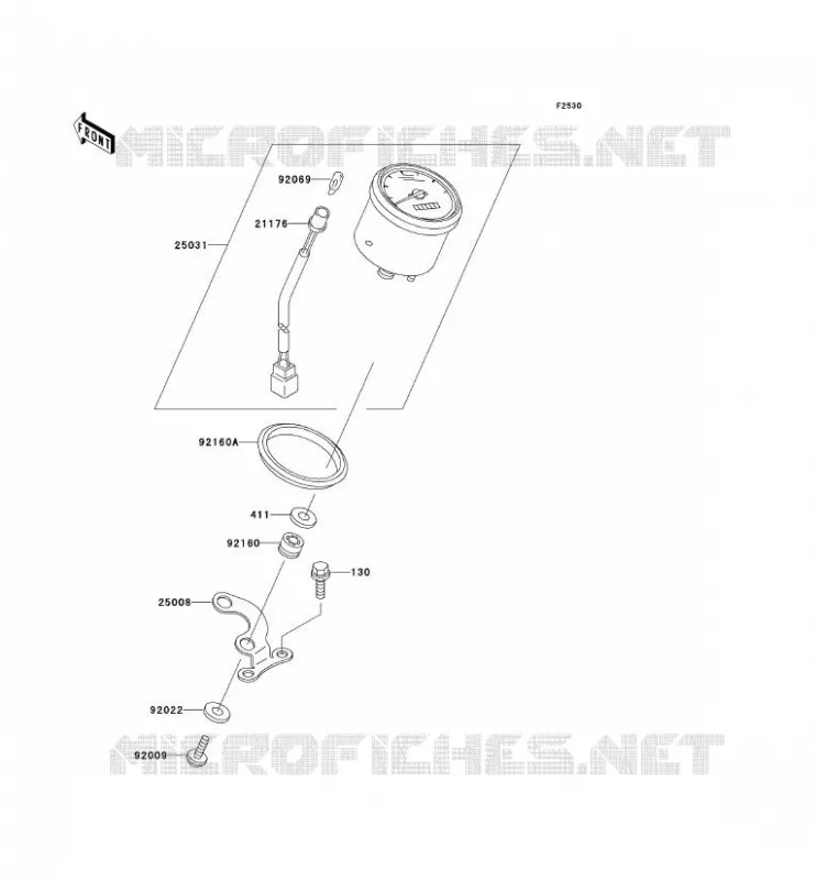 COMPTEURS(CN) Kawasaki QUAD 400 2000 KVF400  KVF400-D2