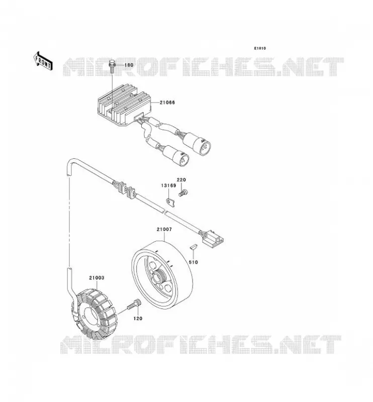 G&Eacute;N&Eacute;RATEUR Kawasaki QUAD 400 2000 KVF400  KVF400-D2