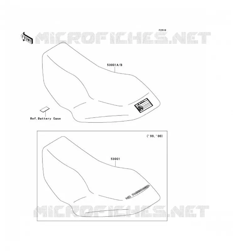 SELLE Kawasaki QUAD 400 2000 KVF400  KVF400-D2