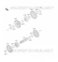 FOURCHETTE/BARRILLET DE SELECTION pour Kawasaki KVF400 2001