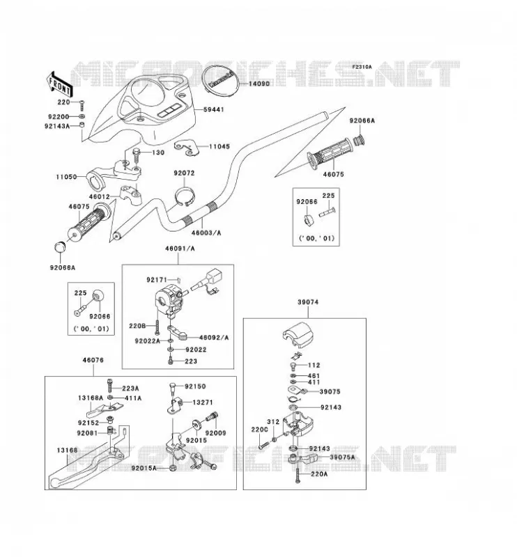GUIDON Kawasaki QUAD 400 2001 KVF400  KVF400-D3