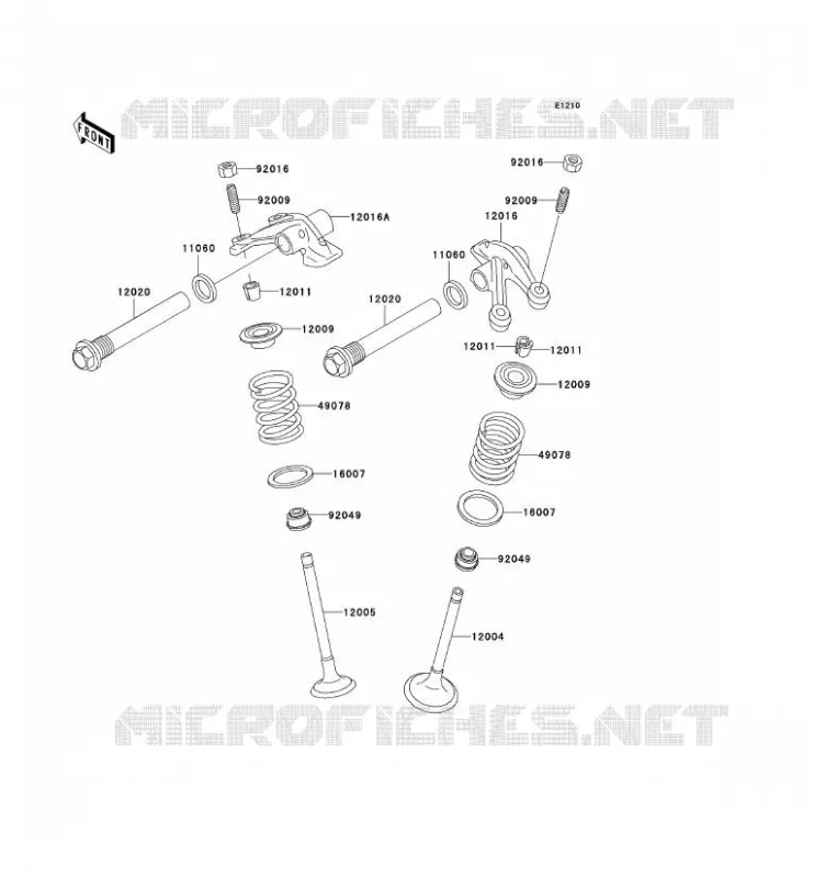 SOUPAPE Kawasaki QUAD 400 2001 KVF400  KVF400-D3
