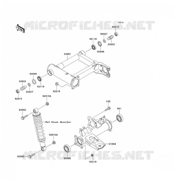 BRAS OSCILLANT Kawasaki QUAD 400 2002 KVF400  KVF400-D4