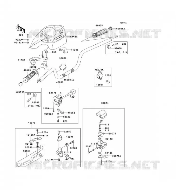 GUIDON Kawasaki QUAD 400 2002 KVF400  KVF400-D4